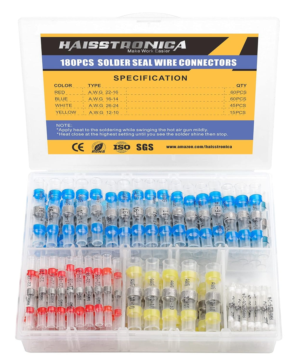 120PCS Marine Grade Heat Shrink Wire Connectors X18728