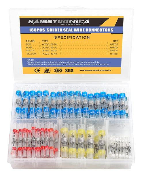 120PCS Marine Grade Heat Shrink Wire Connectors X18728