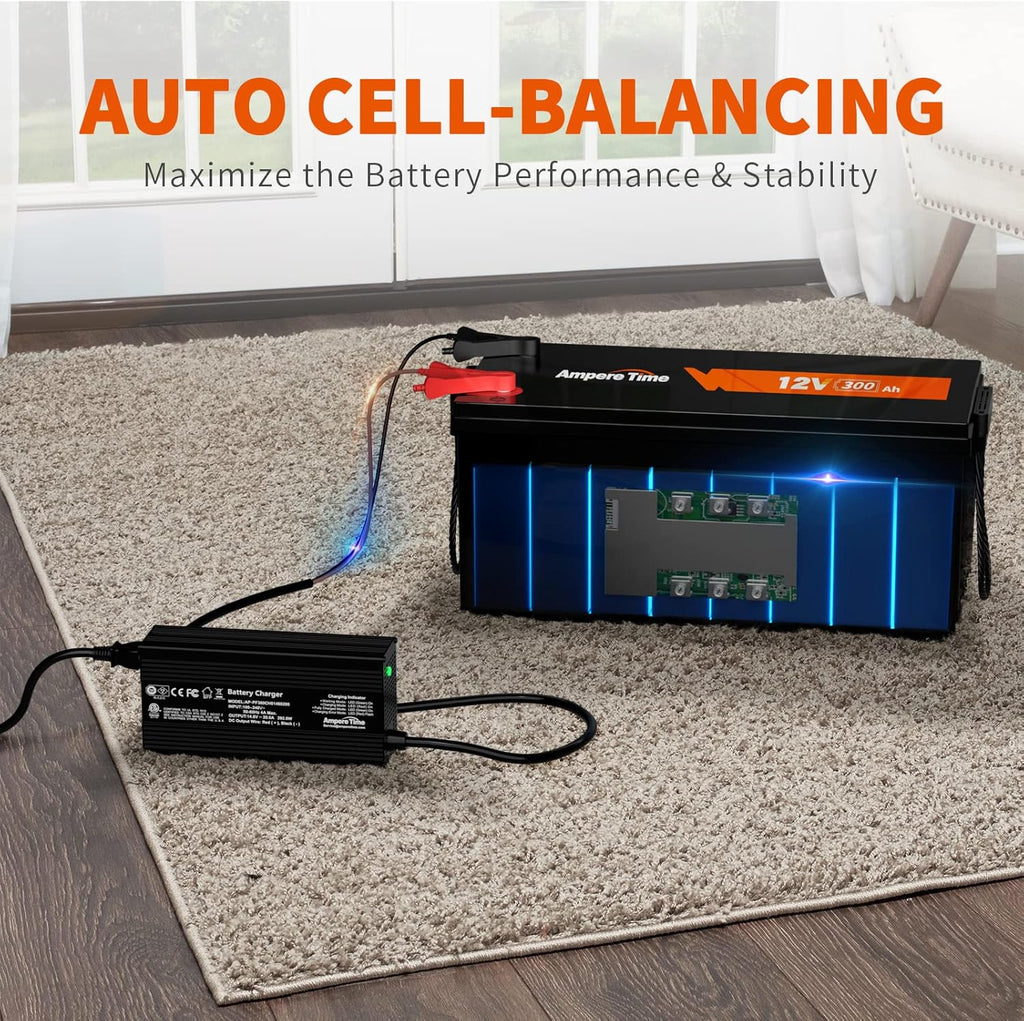 12V 300Ah LiFePO4 Battery with 20A Charger D616144