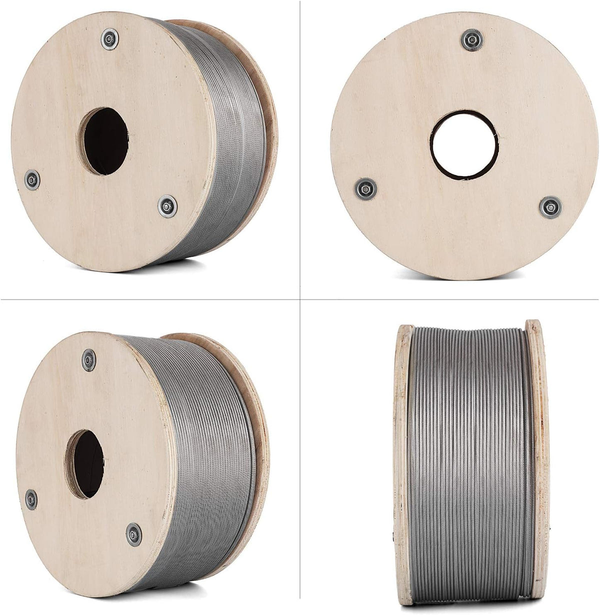 T316 Stainless Steel Wire Rope 1/8 1x19 Cable Railing F340