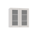 30x30x14 in. Wall Cabinet with Frosted Glass Doors in Vanilla White Y153