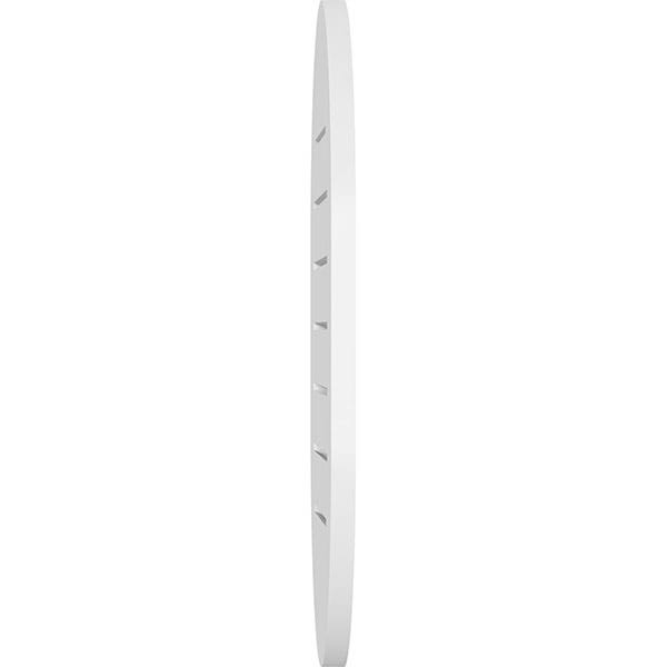 Vertical Round Ended Surface Mount PVC Gable Vent P8966