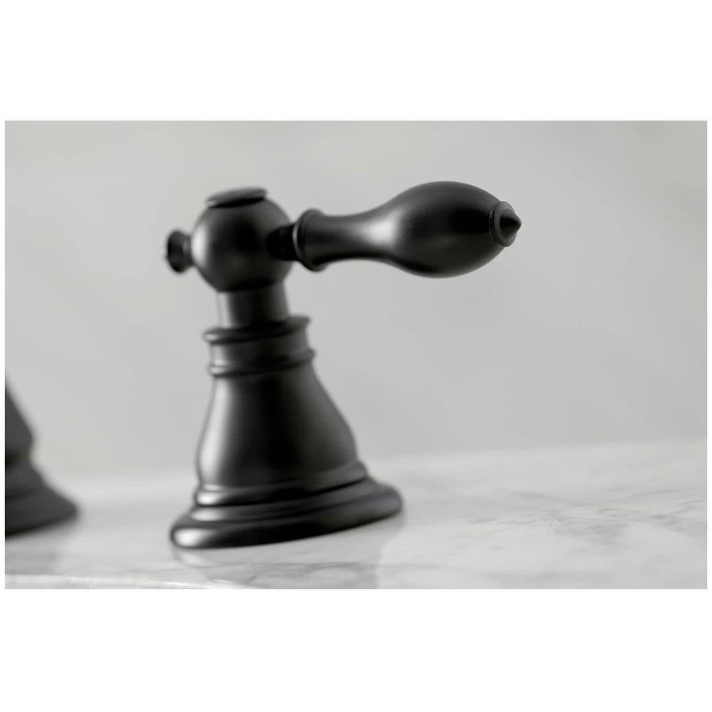 Widespread Bathroom Faucet, Black Stainless W840161