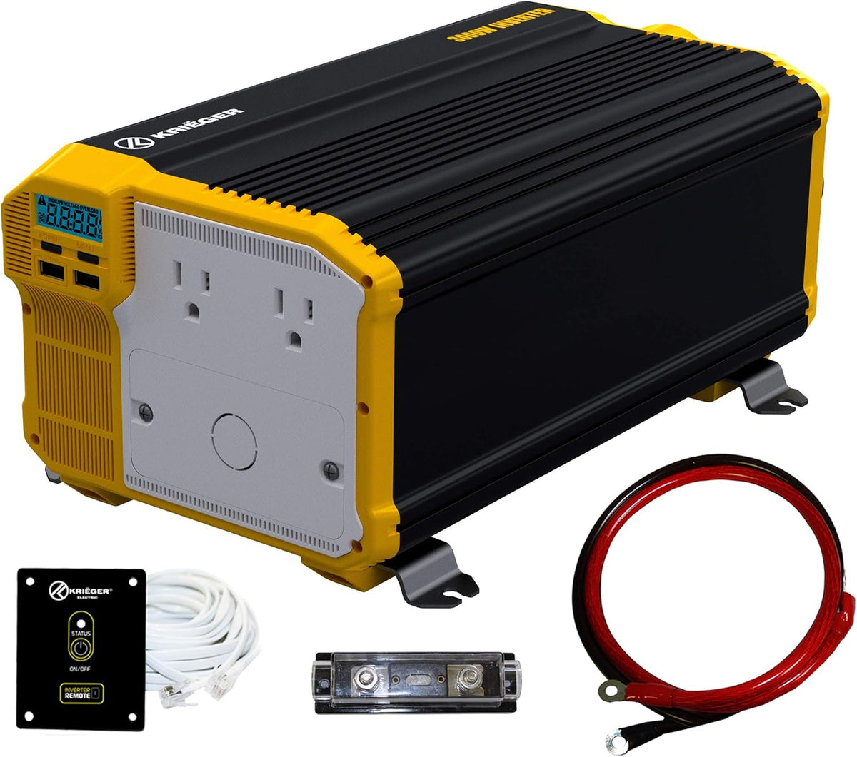 3000 Watts 12V to 110V Modified Sine Wave Power Inverter H17194