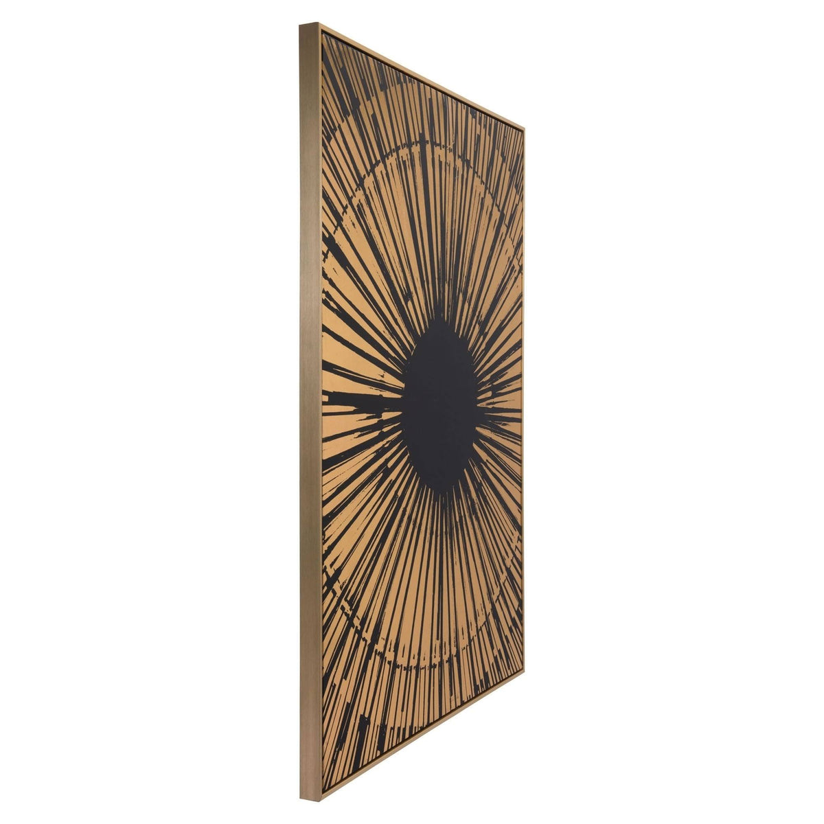 Canvas Black Gold Sunburst C274988