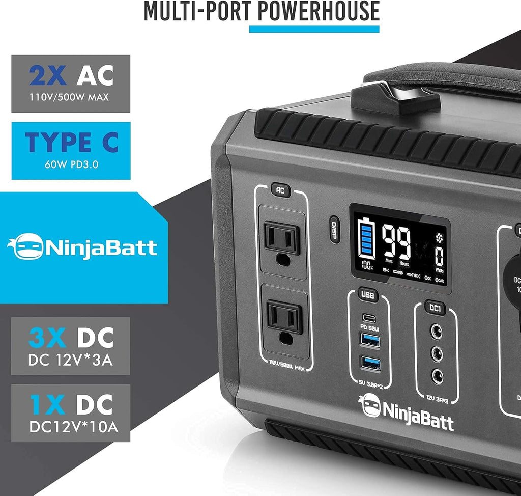 500W Portable Power Station with 560Wh Battery F175922