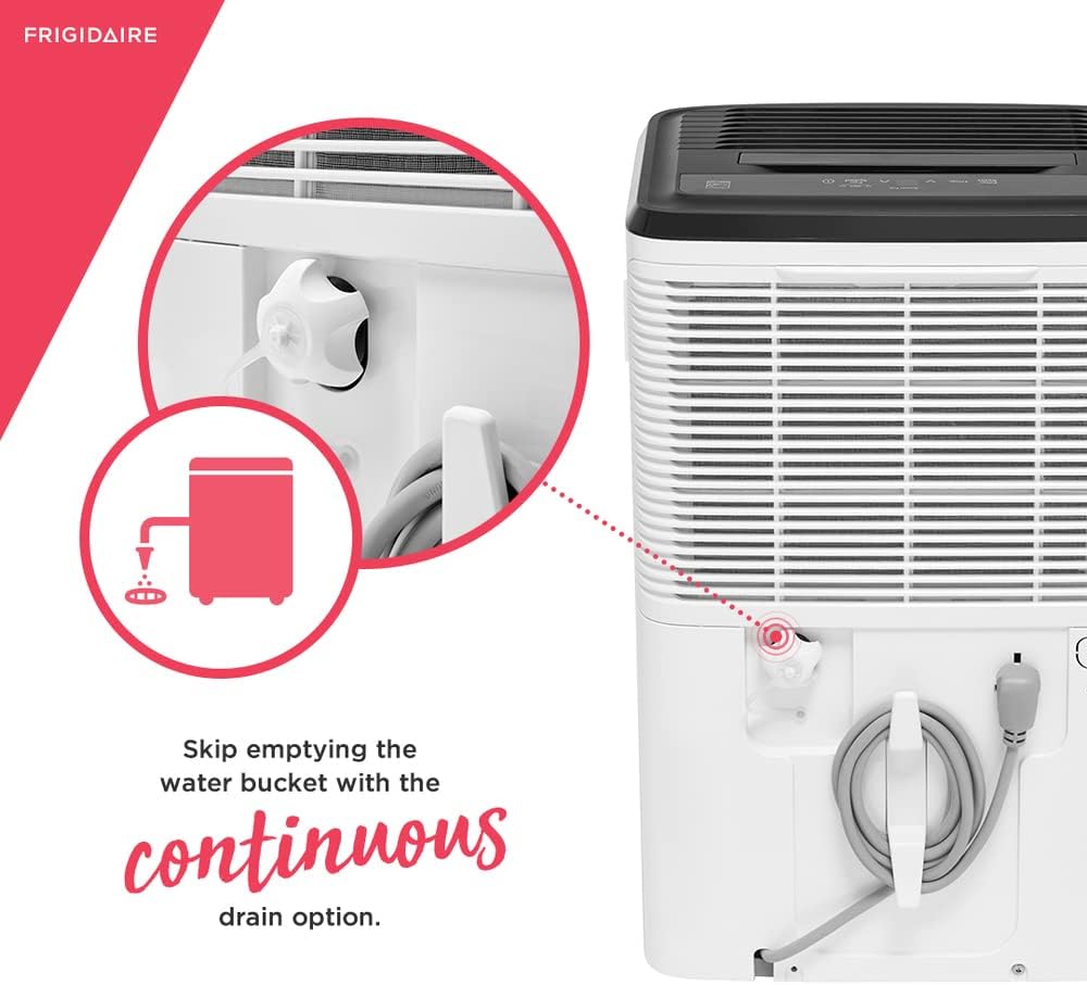 White 50 Pint Dehumidifier W9650