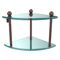 Two Tier Corner Glass Shelf I6244