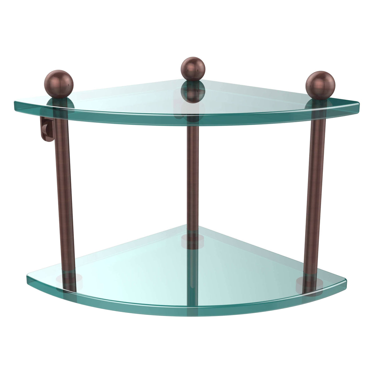 Two Tier Corner Glass Shelf I6244