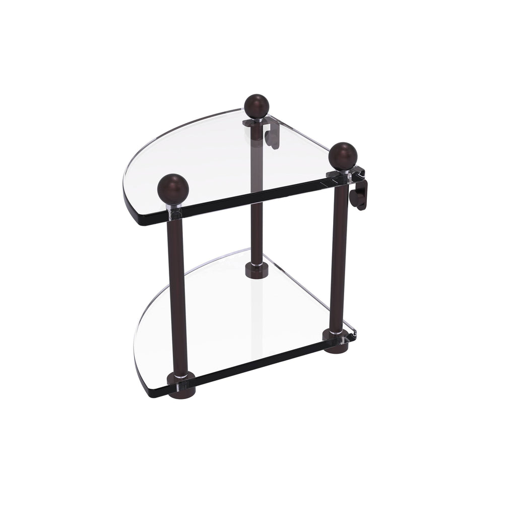 Two Tier Corner Glass Shelf I6244