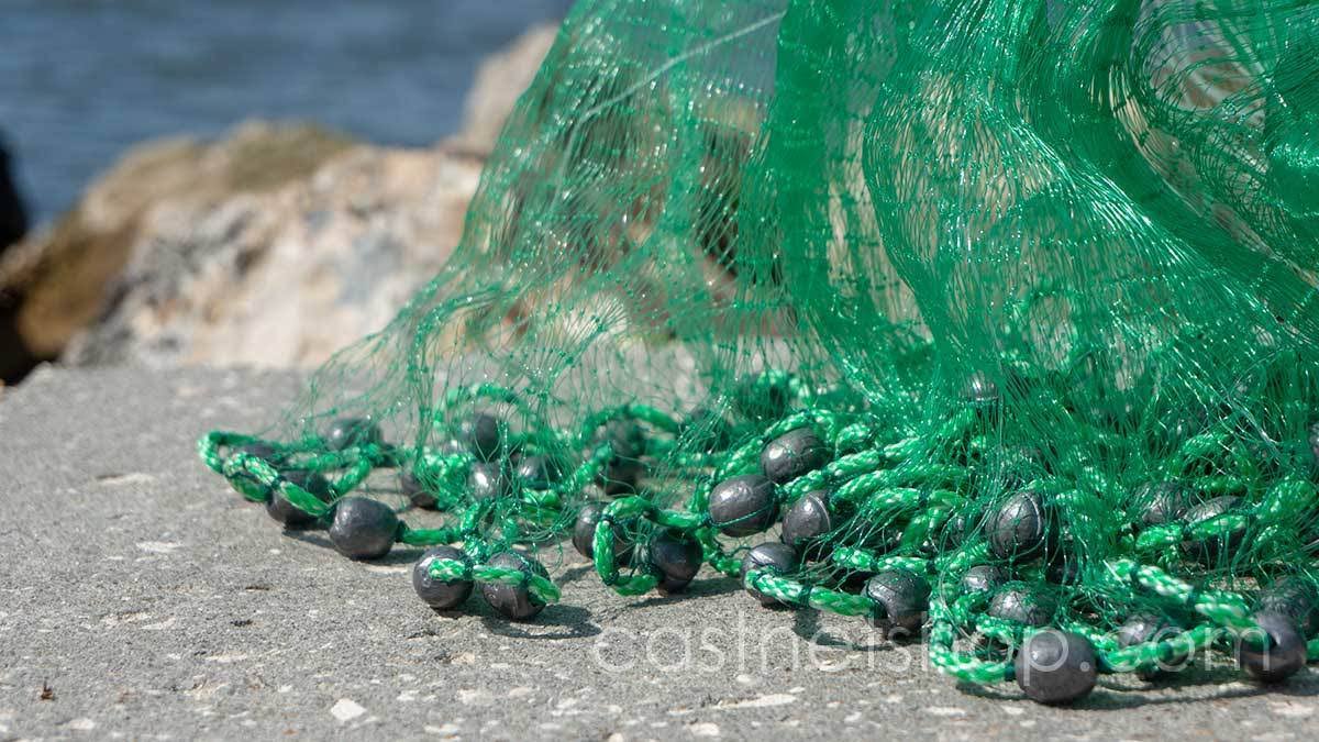 Green 1/2x22 Sq. Mesh 9 ft. Bait Cast Net F83914