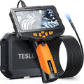 Dual Lens Inspection Camera with Light, 5 IPS Screen, 16.4ft Flexible Probe, 1080p W158