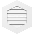 Vertical Peaked Surface Mount PVC Gable Vent B670132