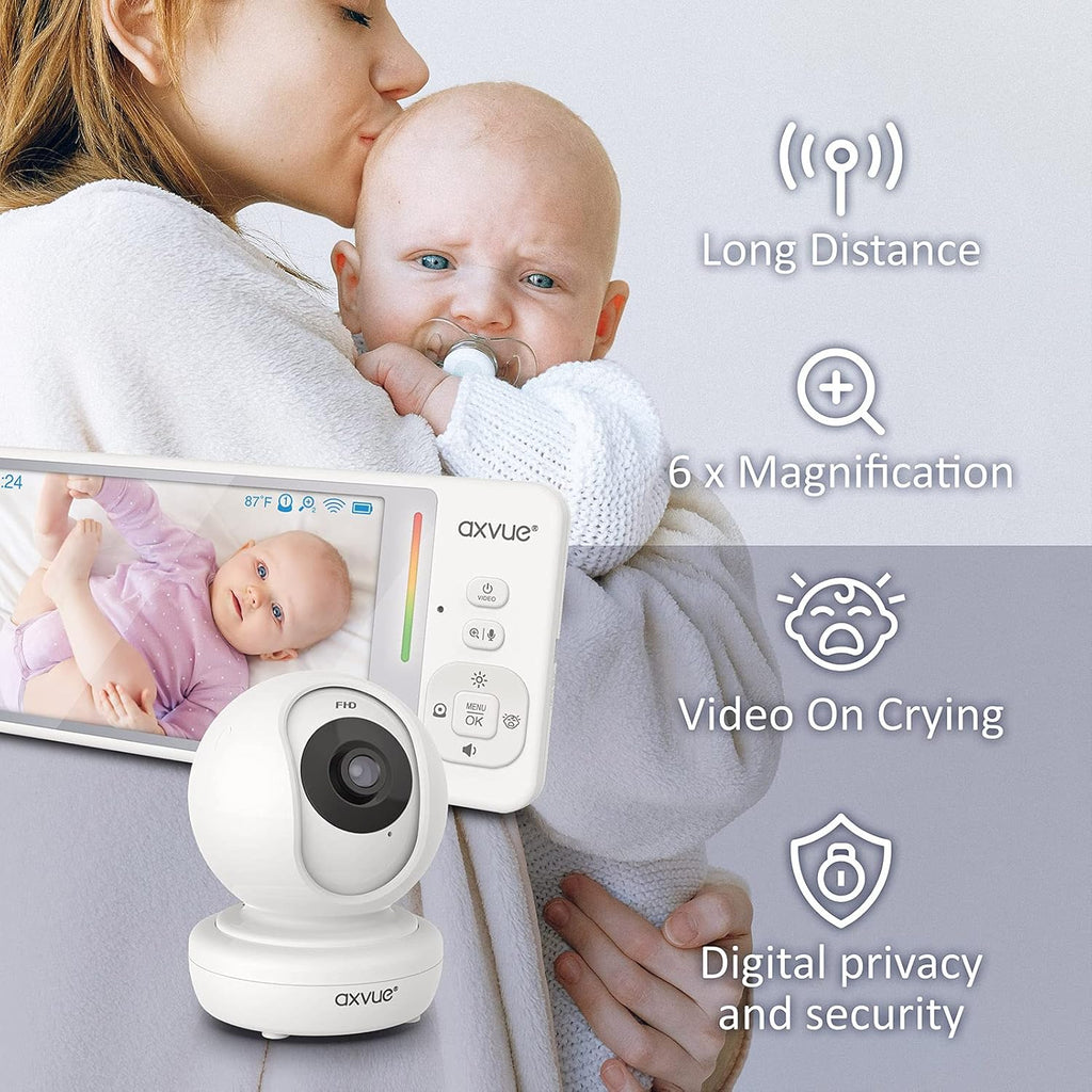 Video Baby Monitor with 5.5” Screen and 1080P Pan/Tilt Camera E294