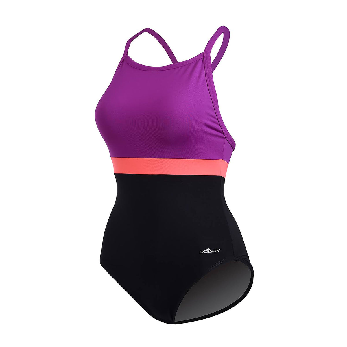 Black Purple Coral One Piece Z580