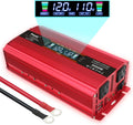 1500W Power Inverter 12V to 110V AC with LCD Display & Dual AC Outlets Z195
