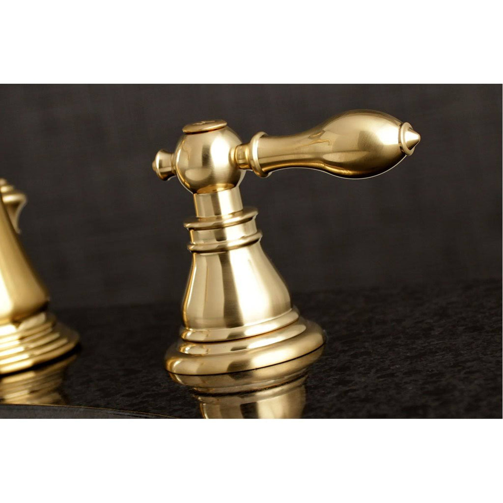 Widespread Bathroom Faucet, Black Stainless W840161