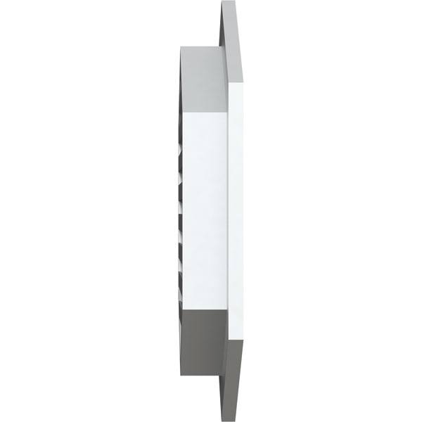 20 inchw x 14 inchh Vertical Peaked Gable Vent 6/12 Pitch PVC K284