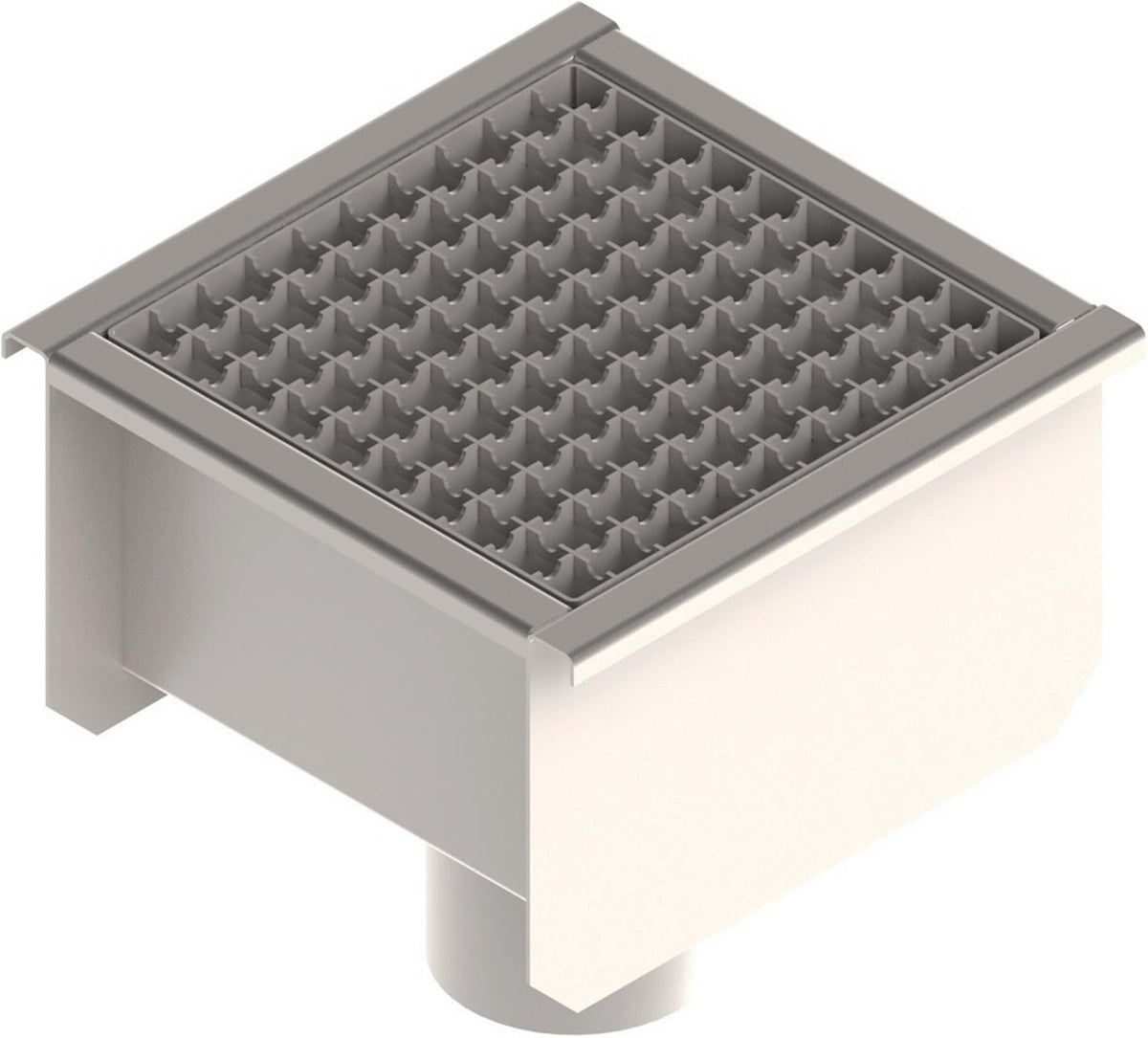 12x12 Stainless Steel Floor Drain with Anti Slip Grate Y648252