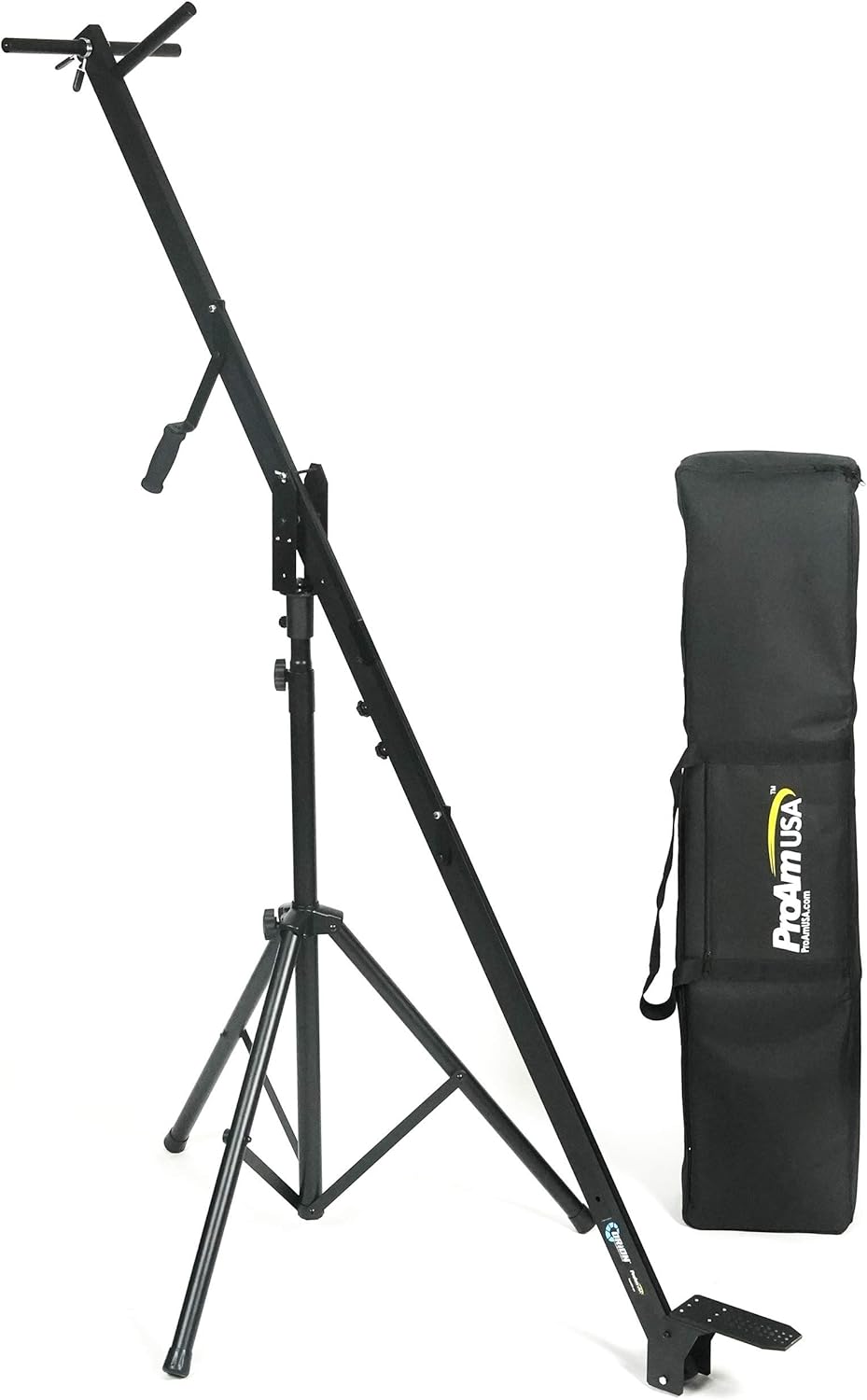 Aircraft Aluminum 8 ft Camera Crane Tilt Stand and Bag Bundle Q5601