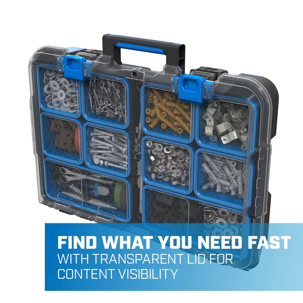 Stack System Tool Box with Removable Organizer Bins D17789