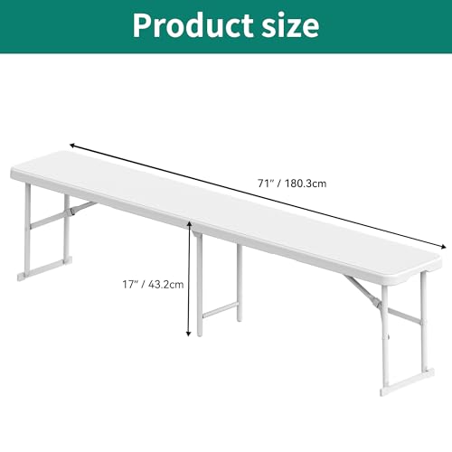 Blue HDPE Garden Bench P37094