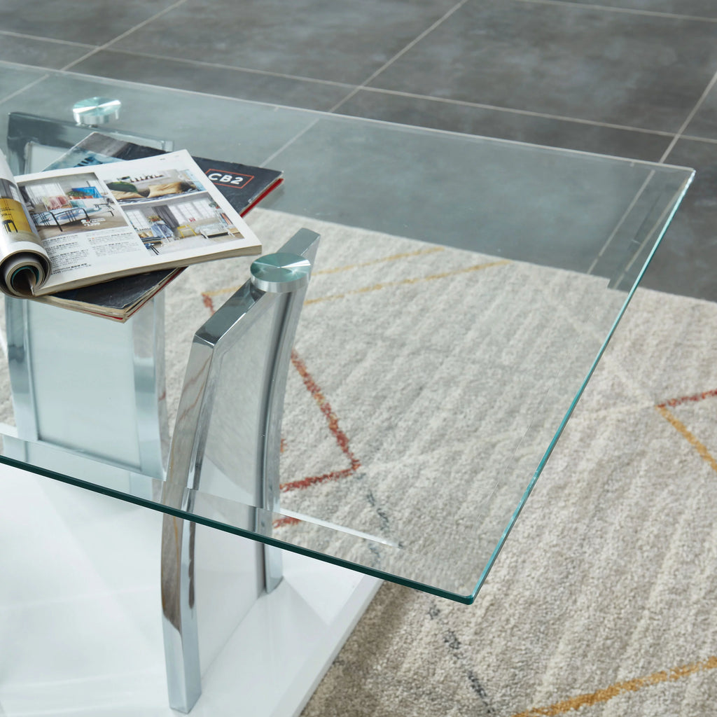 Glass Top Coffee Table J422823