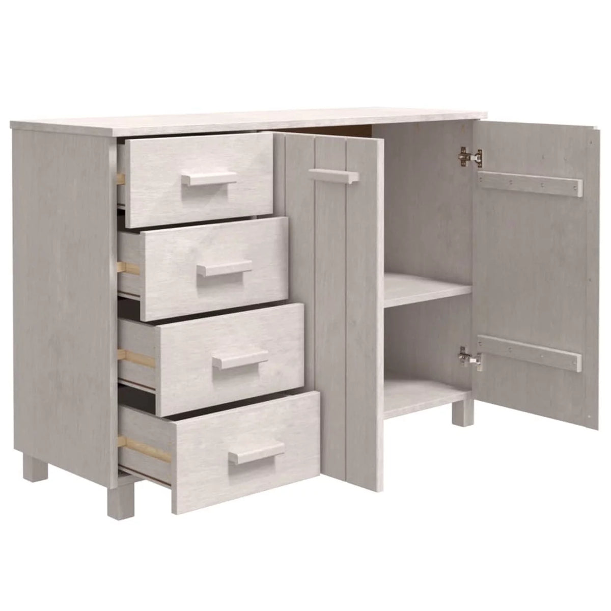 White Solid Wood Pine Sideboard Y46232