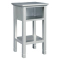 26 Inches Wooden Accent Table with Open Shelf and USB Docks C719601