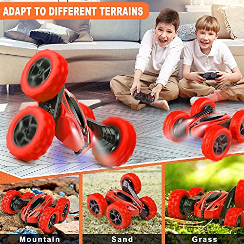 Remote Control Car 2.4GHz Stunt 4WD 360° Rotating Off Road Crawler Toy Car Blue R675101