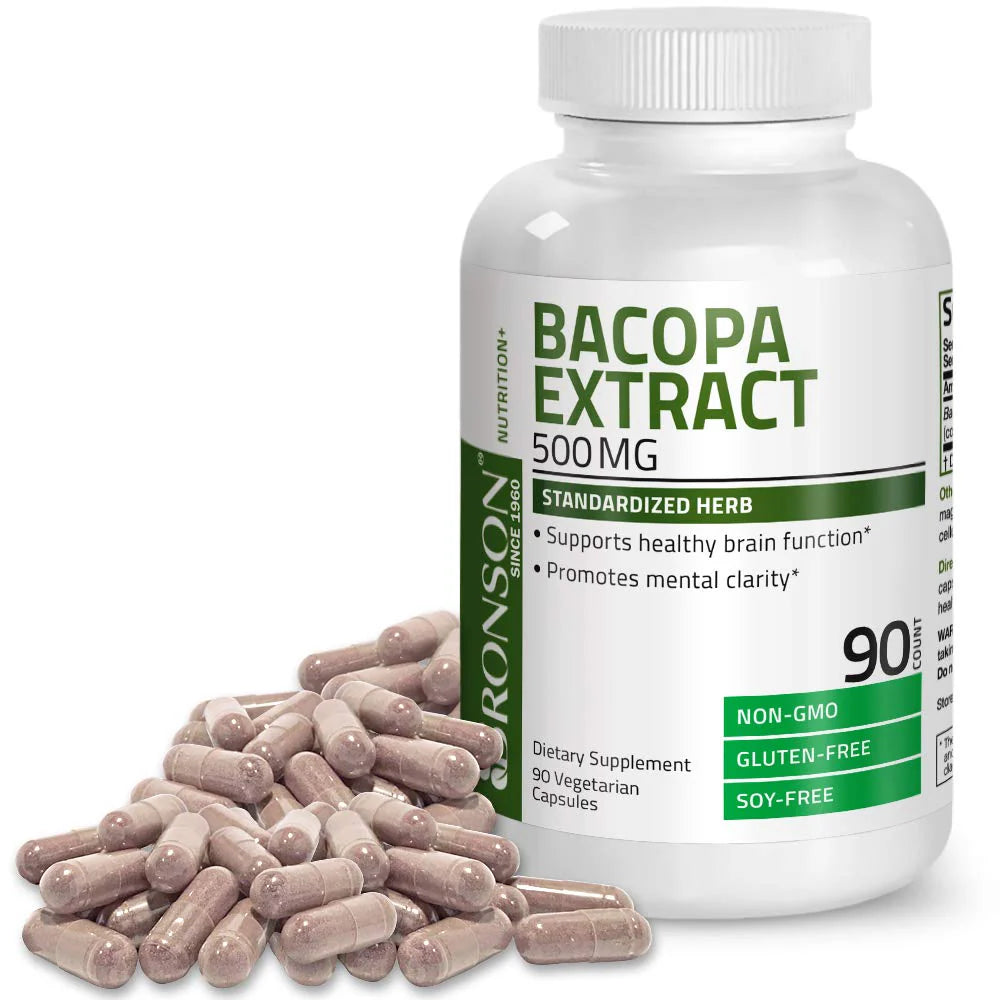 Bacopa Monnieri Extract 500 mg 90 Vegetarian Capsules Q42162