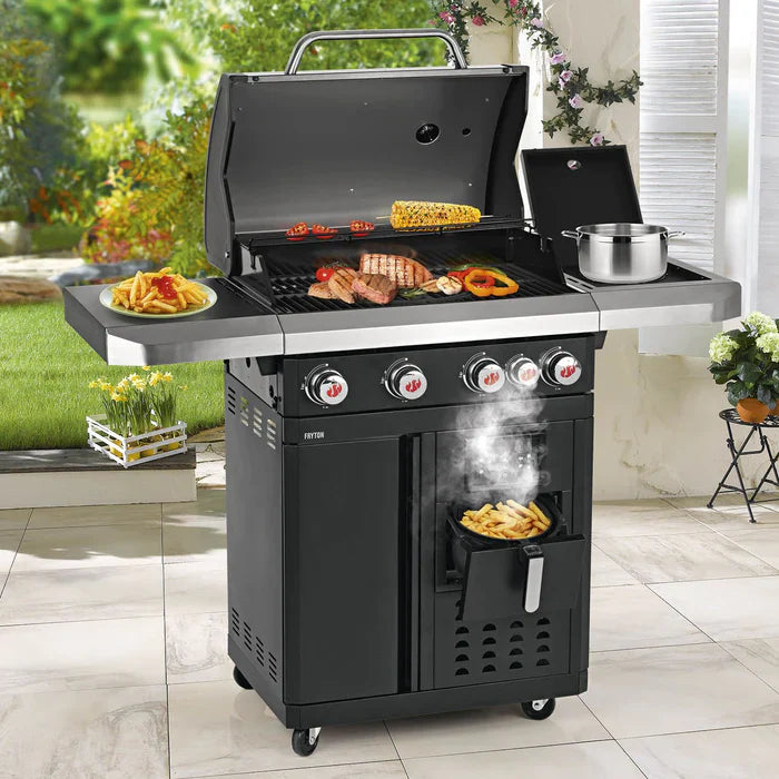 Black Gas BBQ with Airfryer M74297