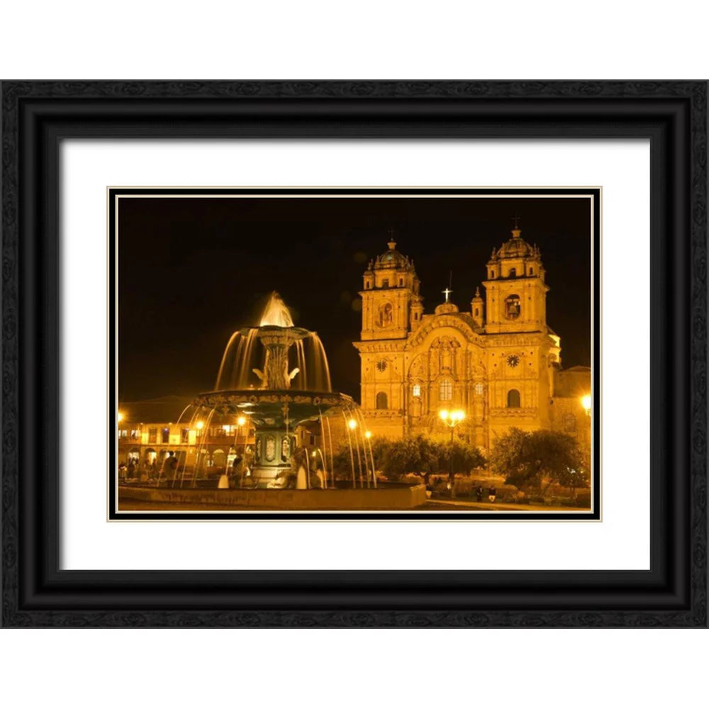 Black Ornate Wood Framed Art Print V276992
