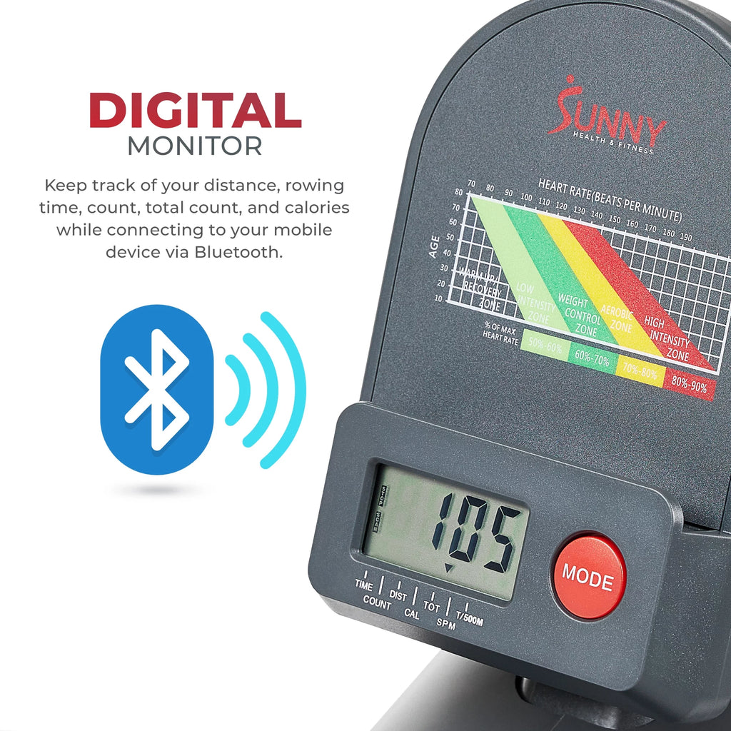 Magnetic Rowing Machine with Bluetooth Connectivity Q424
