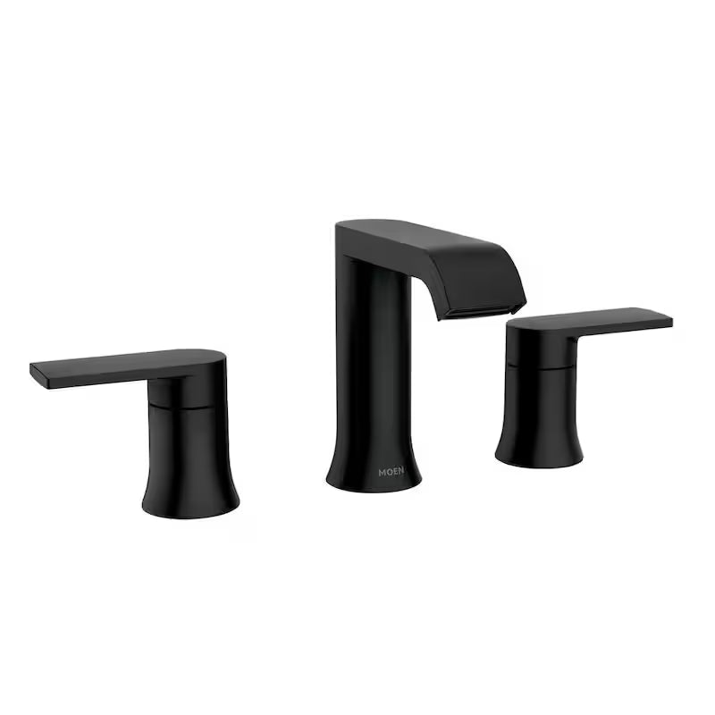 8 in. Widespread Double Handle Bathroom Faucet in Matte Black F70022
