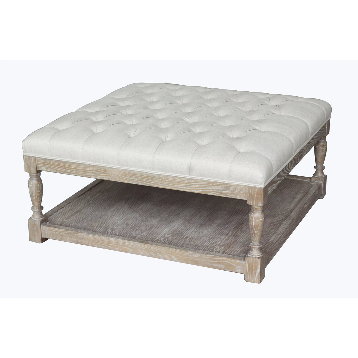 Square Coffee Table in Black Off White F152