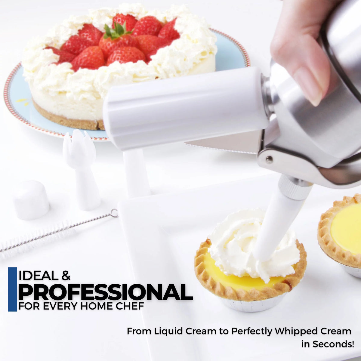 Aluminum Whipped Cream Dispenser 1 Pint T781
