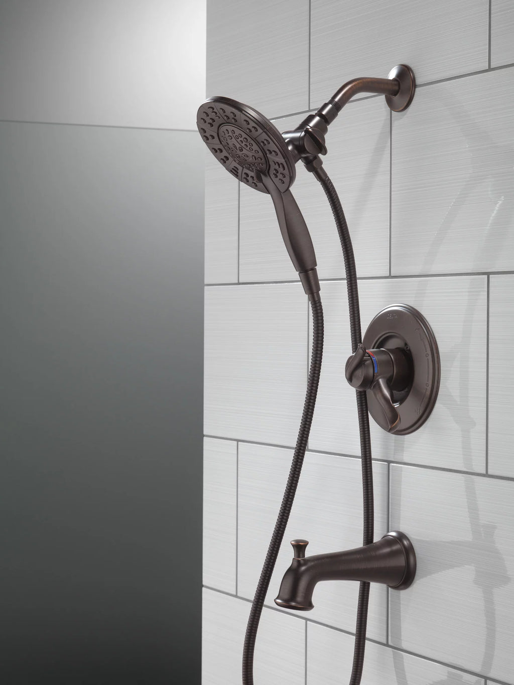 Tub & Shower Trim with In2ition in Venetian Bronze Faucet J144421