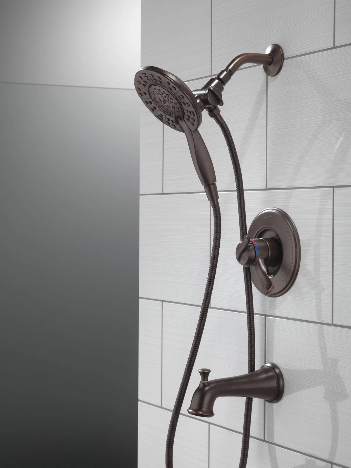 Tub & Shower Trim with In2ition in Venetian Bronze Faucet J144421
