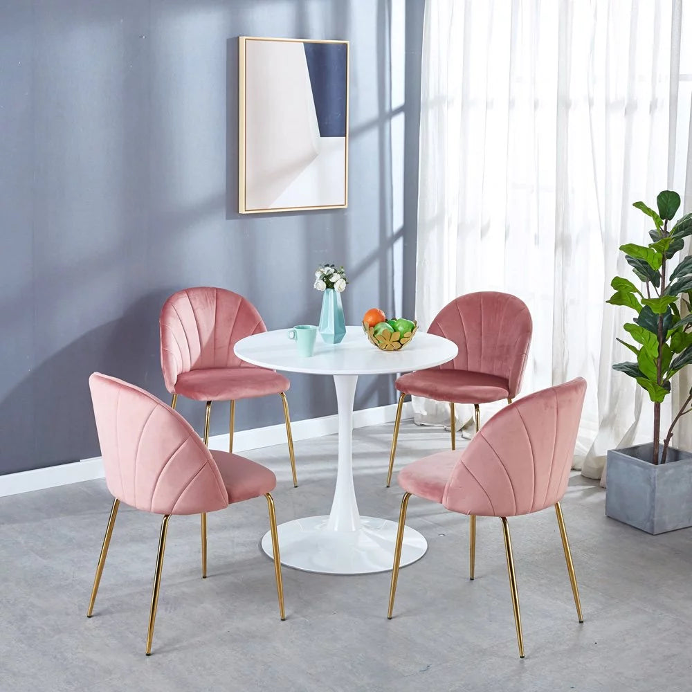 Round Pedestal Dining Table White D18237