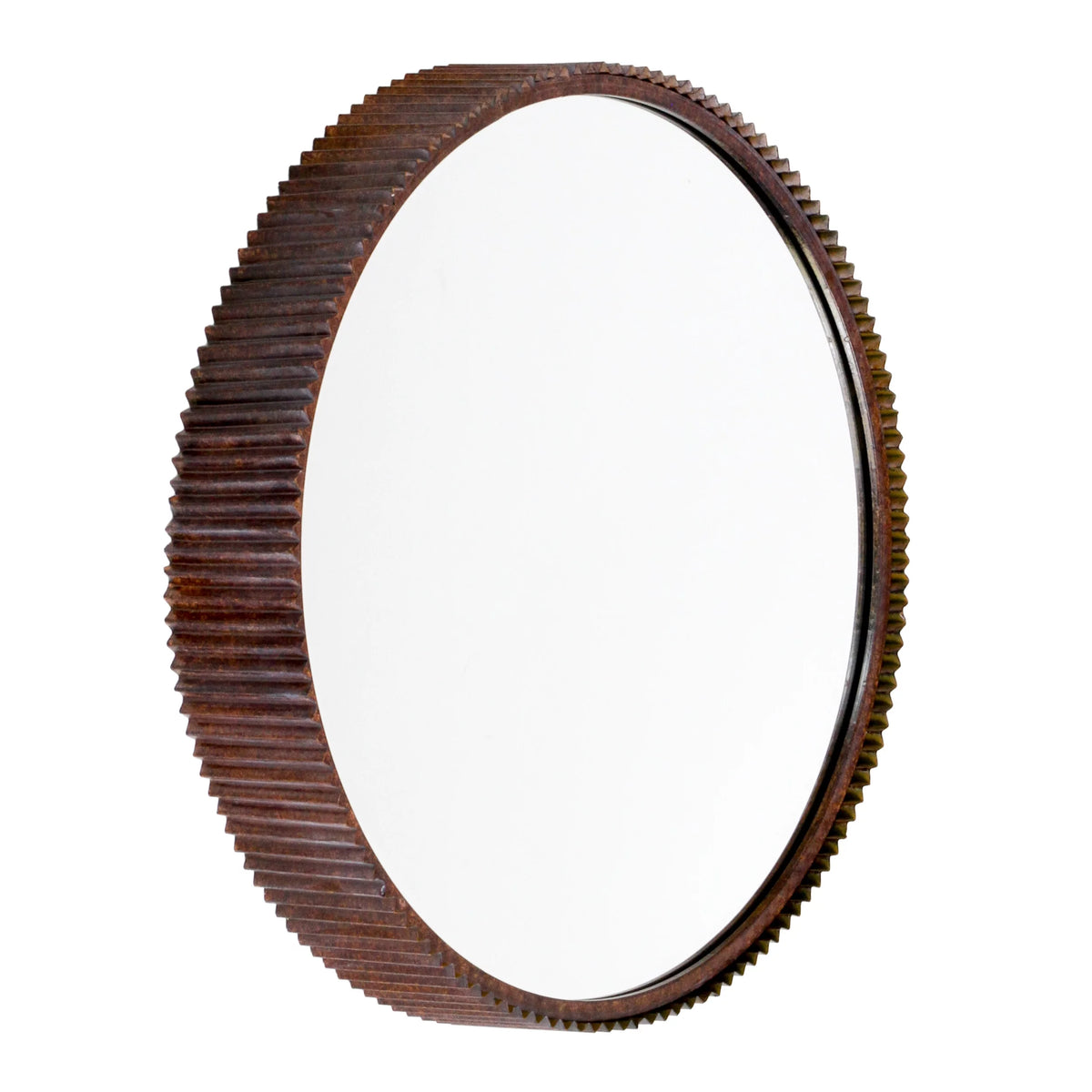Rustic Metal Wall Mirror Q424