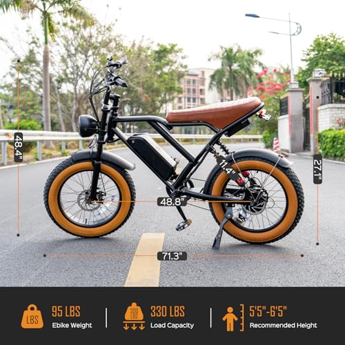 1000W 20" Fat Tire Electric Bike N3333