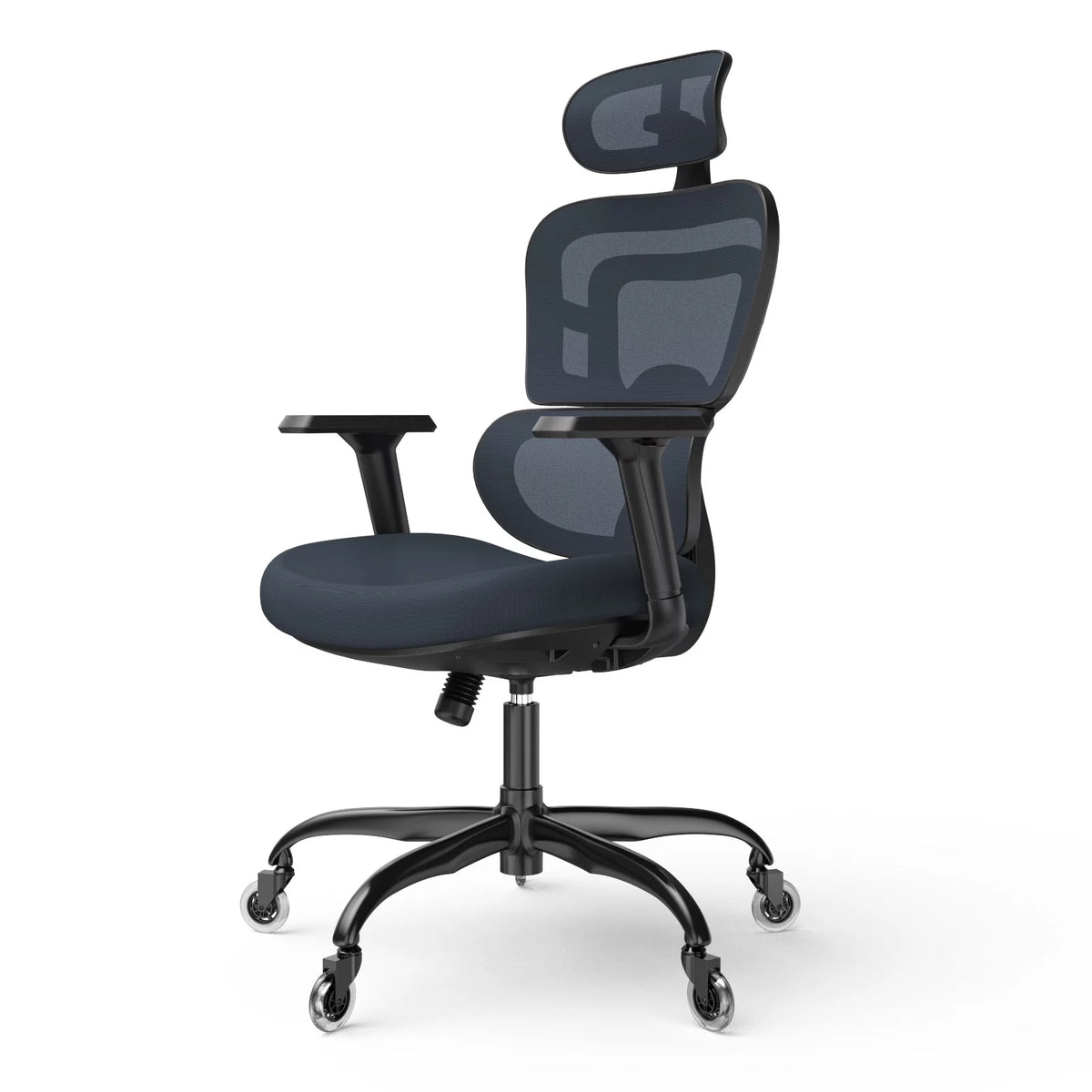Ergonomic Mesh Office Chair with Lumbar Support and Wheels, Black N92611