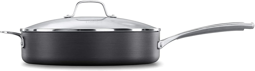 Hard-Anodized Nonstick Sauté Pan with Cover, 5-Quart X380