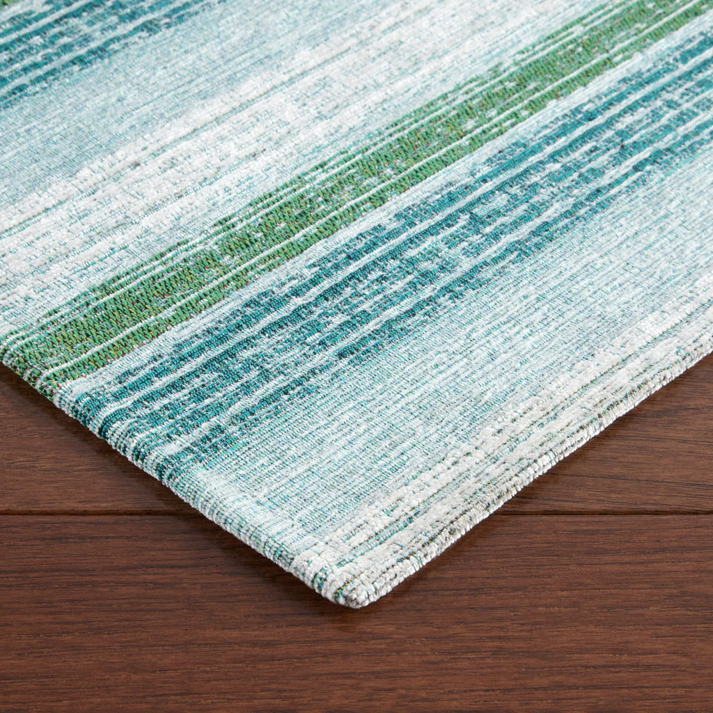 Mint Green/White 20"x36" Kitchen Mat E11440