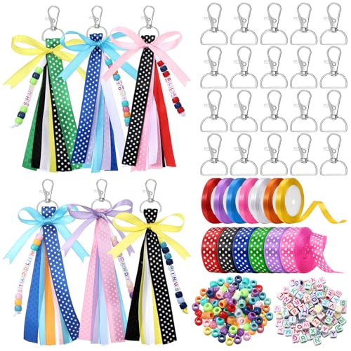 233 Pcs DIY Bead Keychain Making Kit T99097