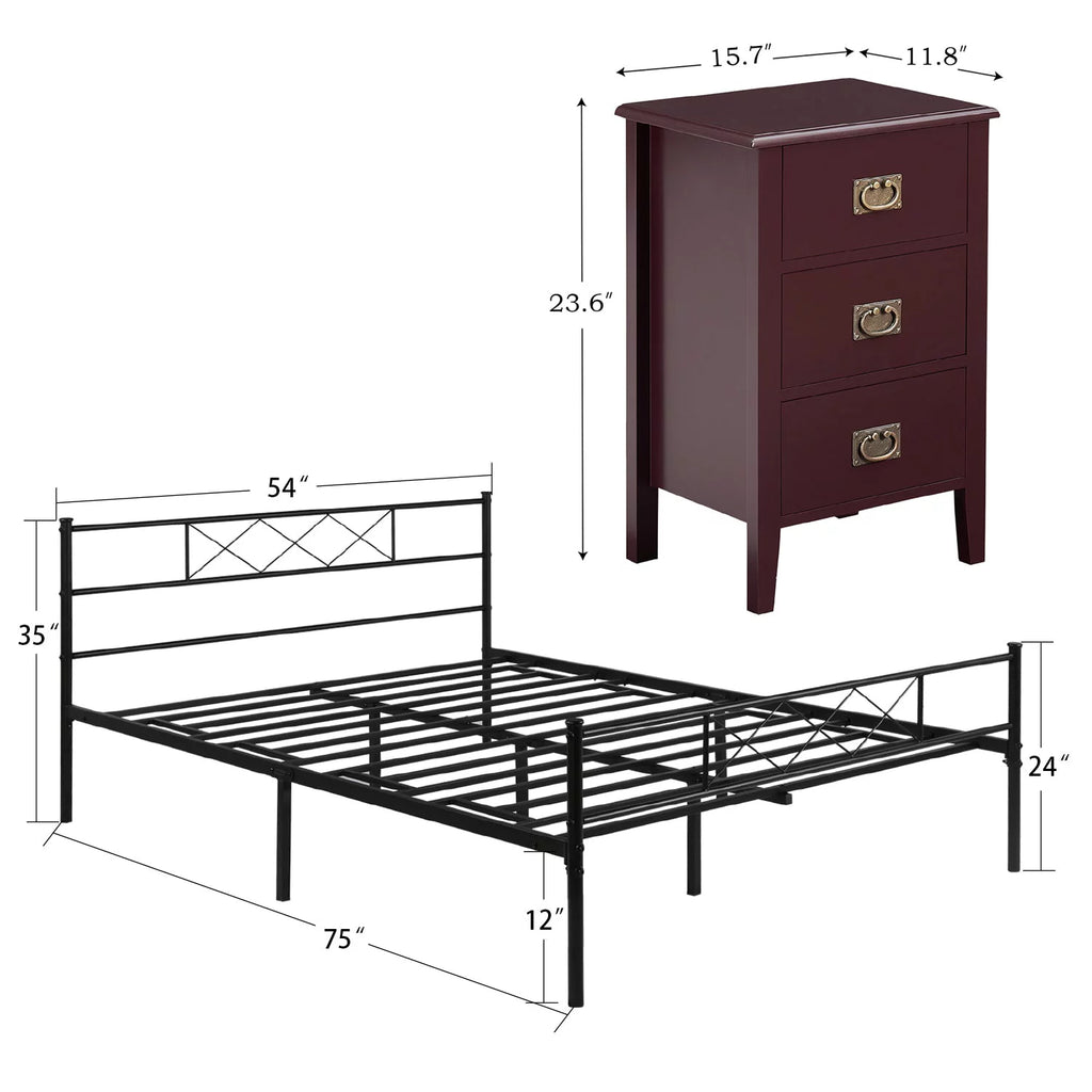 3-Piece Full Size Bedroom Set I8473