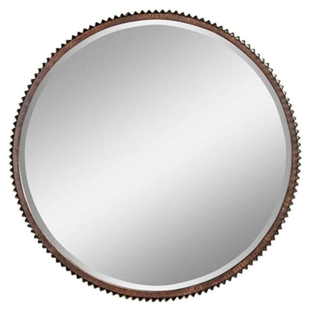 Rustic Metal Wall Mirror Q424