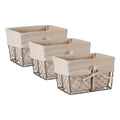 Vintage Chicken Wire Basket Set of 3 O74755