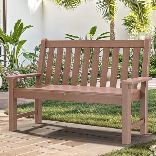 Blue HDPE Garden Bench P37094